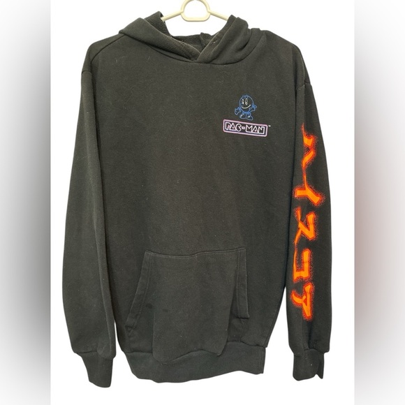 Pac-Man Japanese Graphic Hooded Sweatshirt - Picture 2 of 9